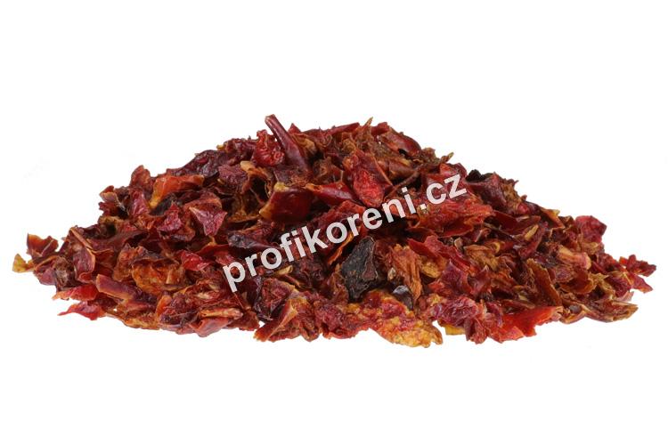 Paprika červená sladká sušená plátky, floky (25 Kg)
