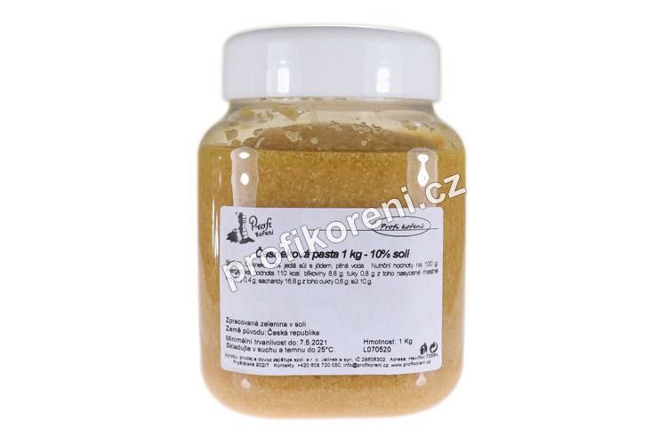 Česneková pasta 1kg - 10% soli, kbelík